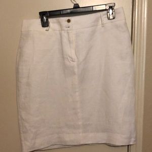 Banana republic linen white skirt